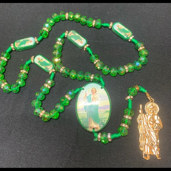 Handcrafted Saint Jude Rosary handmade, Rosario - Picture 9 of 10